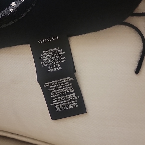 Authentic Vintage GUCC long scarf 85% wool 15% cashmere - Picture 5 of 9